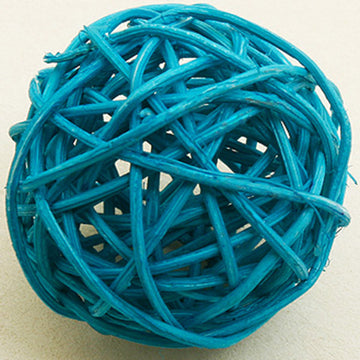 Boules en osier de décoration pour fête turquoise