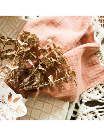 6 eukaliptusz ág réz csillámporral 17 cm egy varázslatos karácsonyért