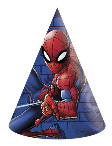 6 darab Spiderman™ karton parti kalap 