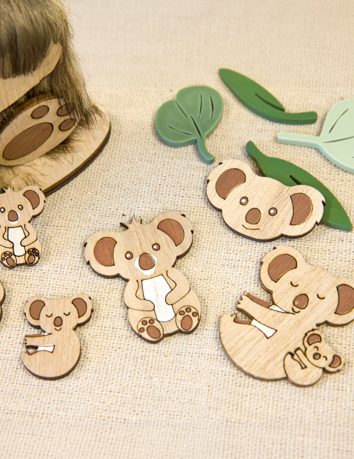 6 koala fa konfetti 3,5 cm