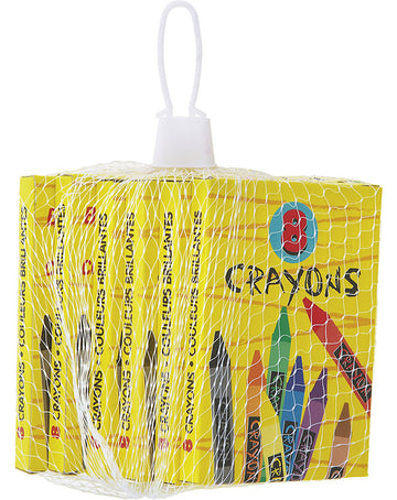 Lot de 6 boîtes de crayons de couleur pour anniversaire pour enfant multicolores avec emballage jaune