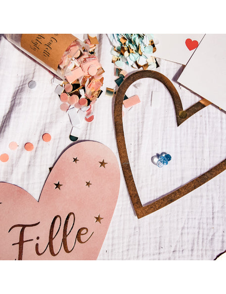 6 az asztali lány vagy a fiú kék és arany rózsaszín dekorációja 6,5-20 cm