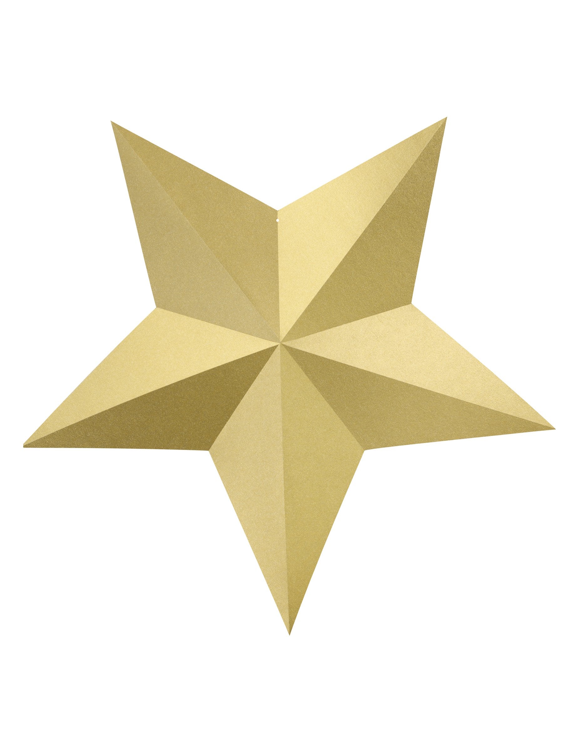 Détail du relief d'une étoile à suspendre 3D Noël