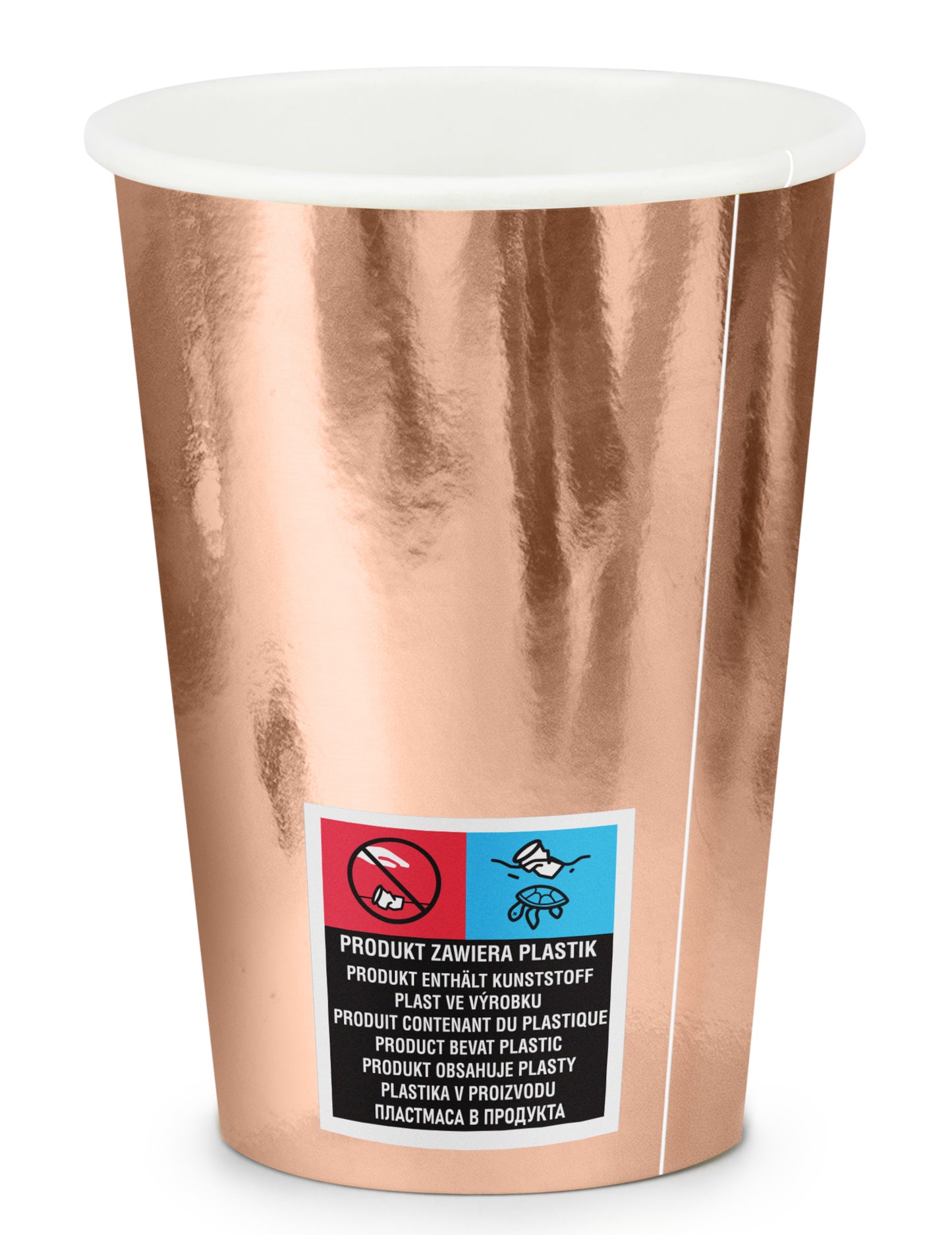 6 rozéarany kartonpohár, "She Said Yes", 220 ml, leánybúcsúra