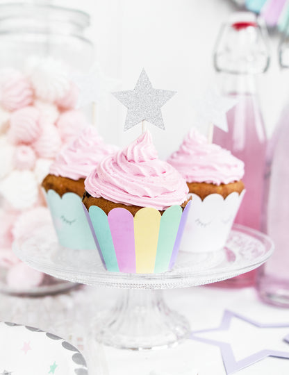 6 Capcake cupcake 7,5 x 5 cm