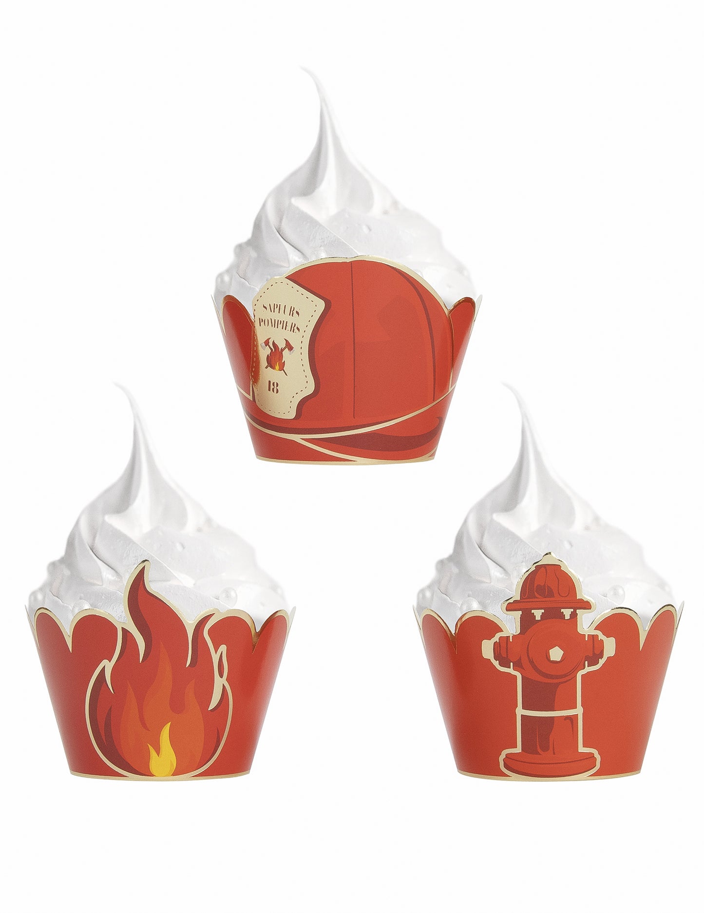 6 cupcake cupcake díszléc