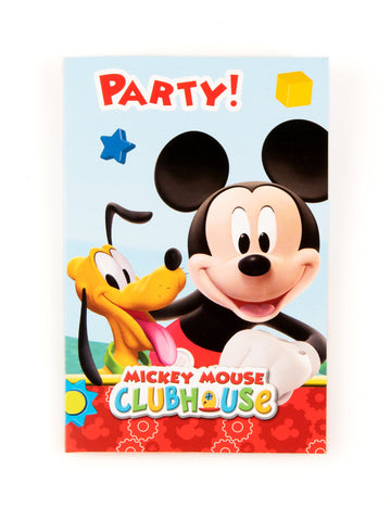 6 db Mickey Mouse™ karton meghívó 