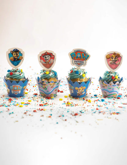 6 darabos Mancs őrjárat™ cupcake díszítő készlet beszúrókkal