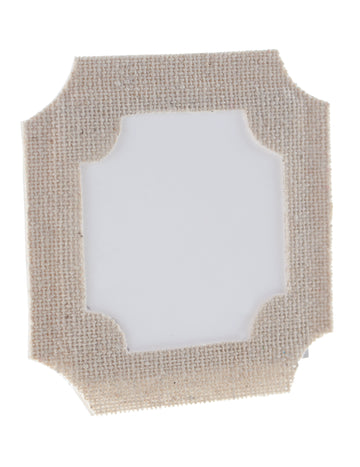 6 db papírból és pamutból készült ültetőkártya 6 x 6-os keretben cm esküvőre