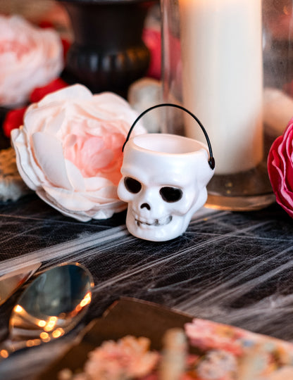 6 Mini Halloween koponya vödör