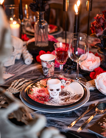 6 Mini Halloween koponya vödör