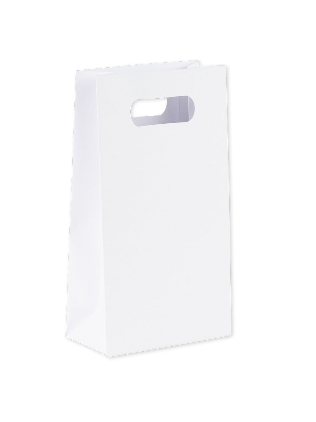 Mise en situation avec poignée découpée du sachet en papier mariage