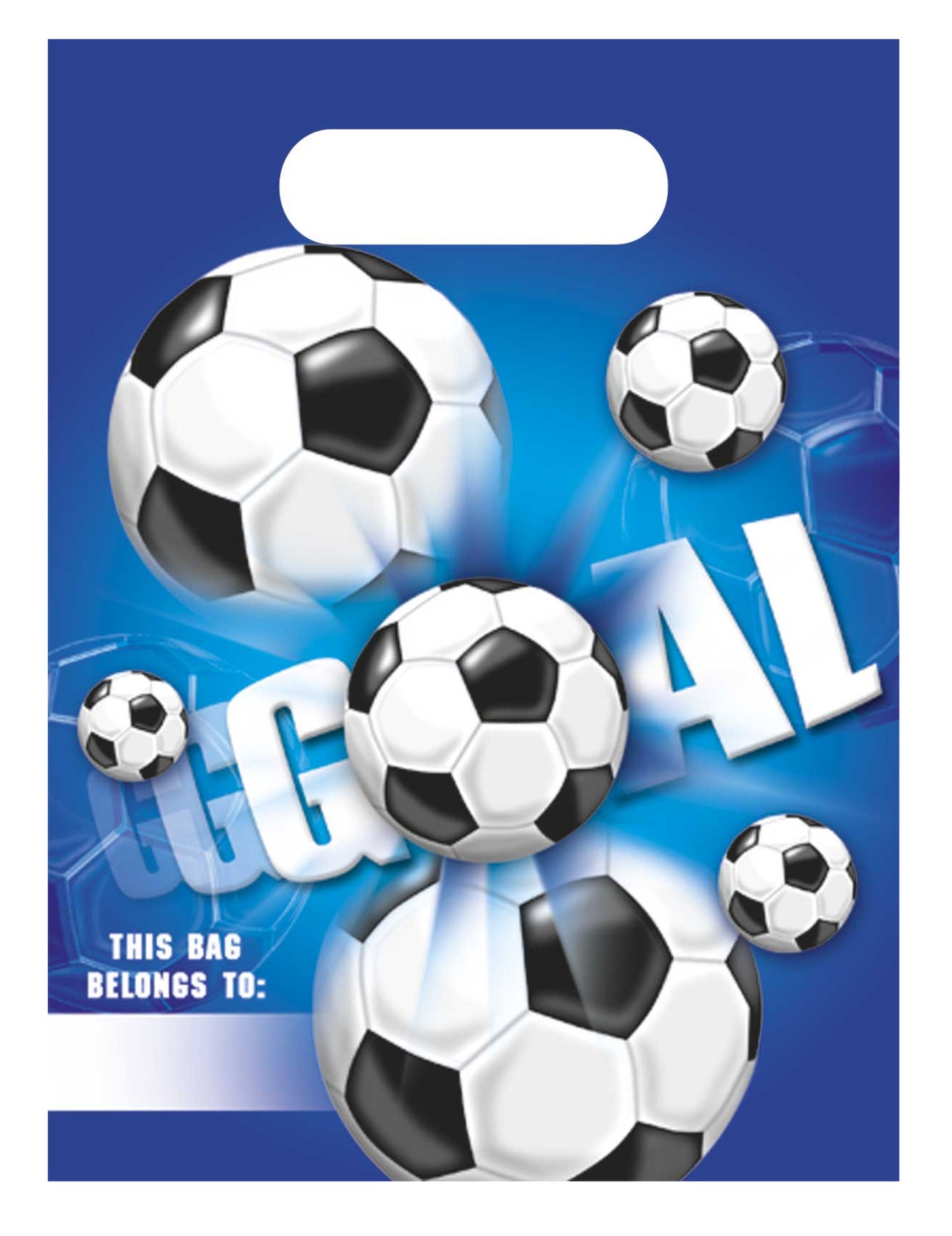 6 műanyag labdarúgó -táska gól