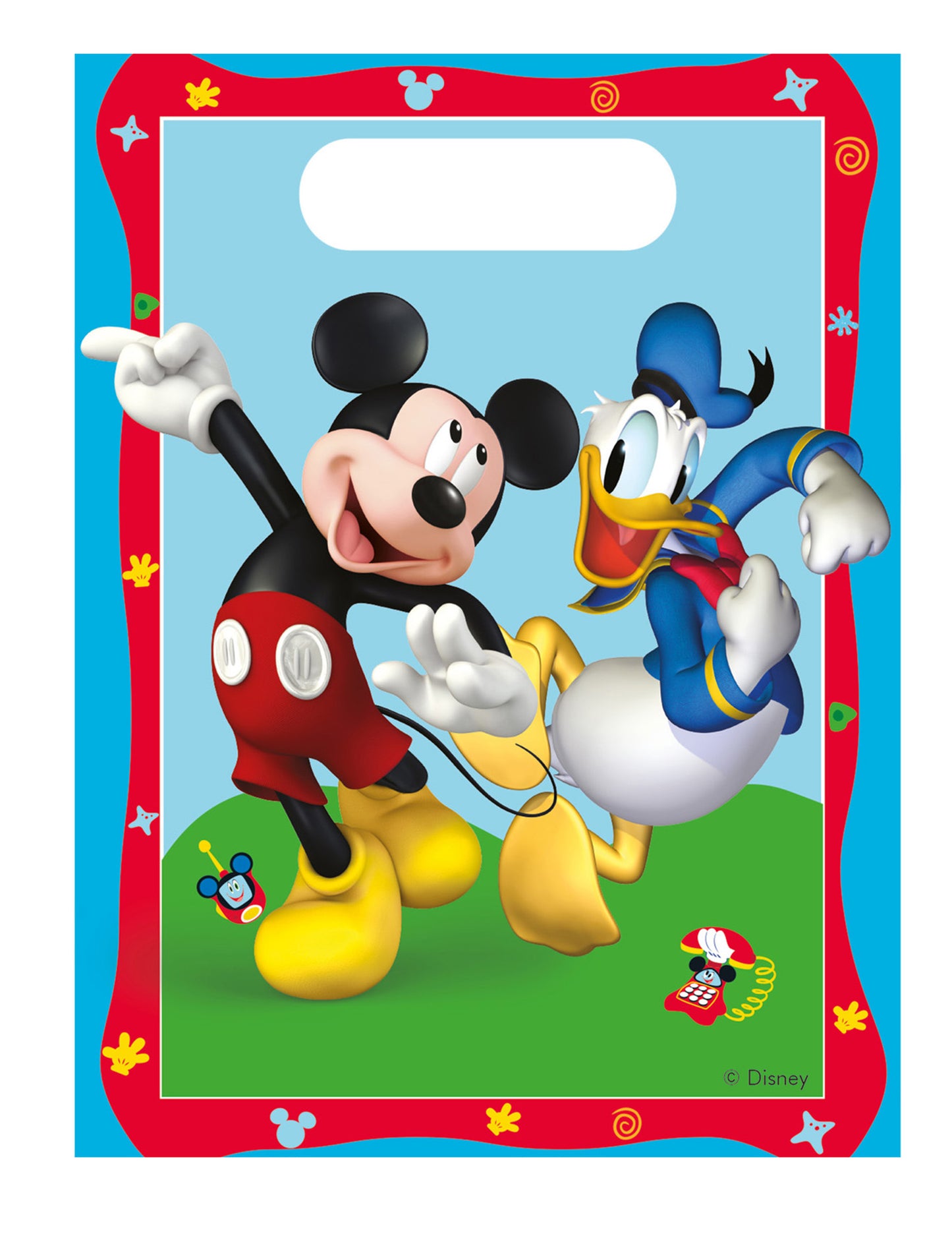 6 Mickey Mouse műanyag zacskó