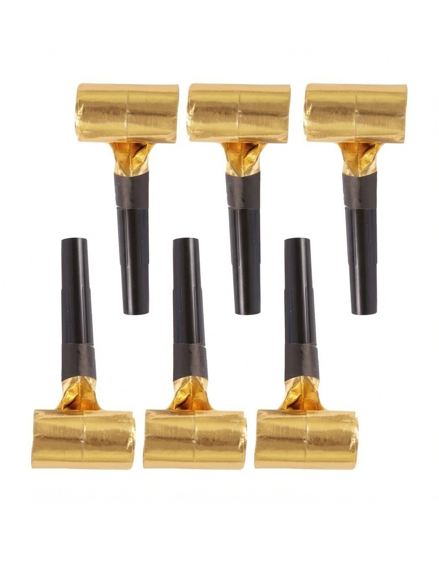 6 fekete és arany szájharmonika 