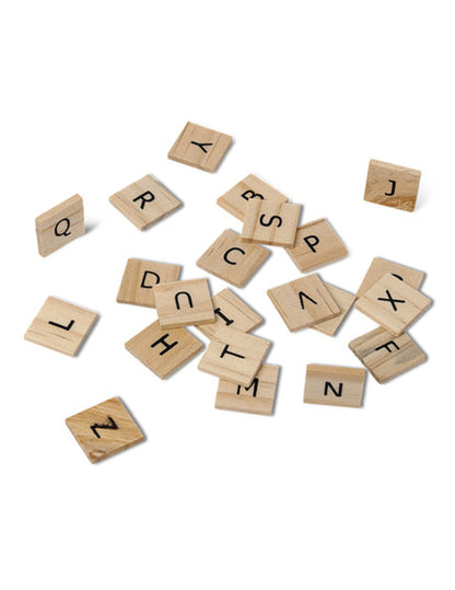 60 betű fa ábécé scrabble 2 cm