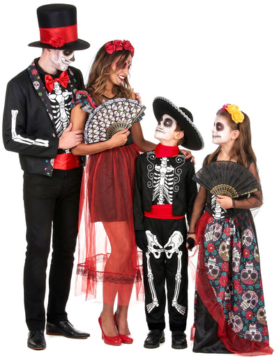 Dia de los Muertos családi jelmez