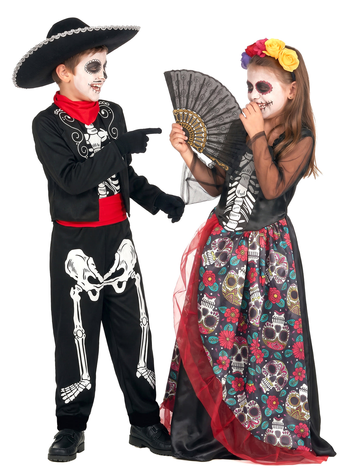 Dia de los Muertos mexikói páros jelmez gyerekeknek