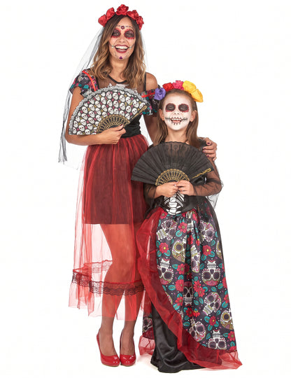 Dia de los muertos páros jelmez anya és lánya