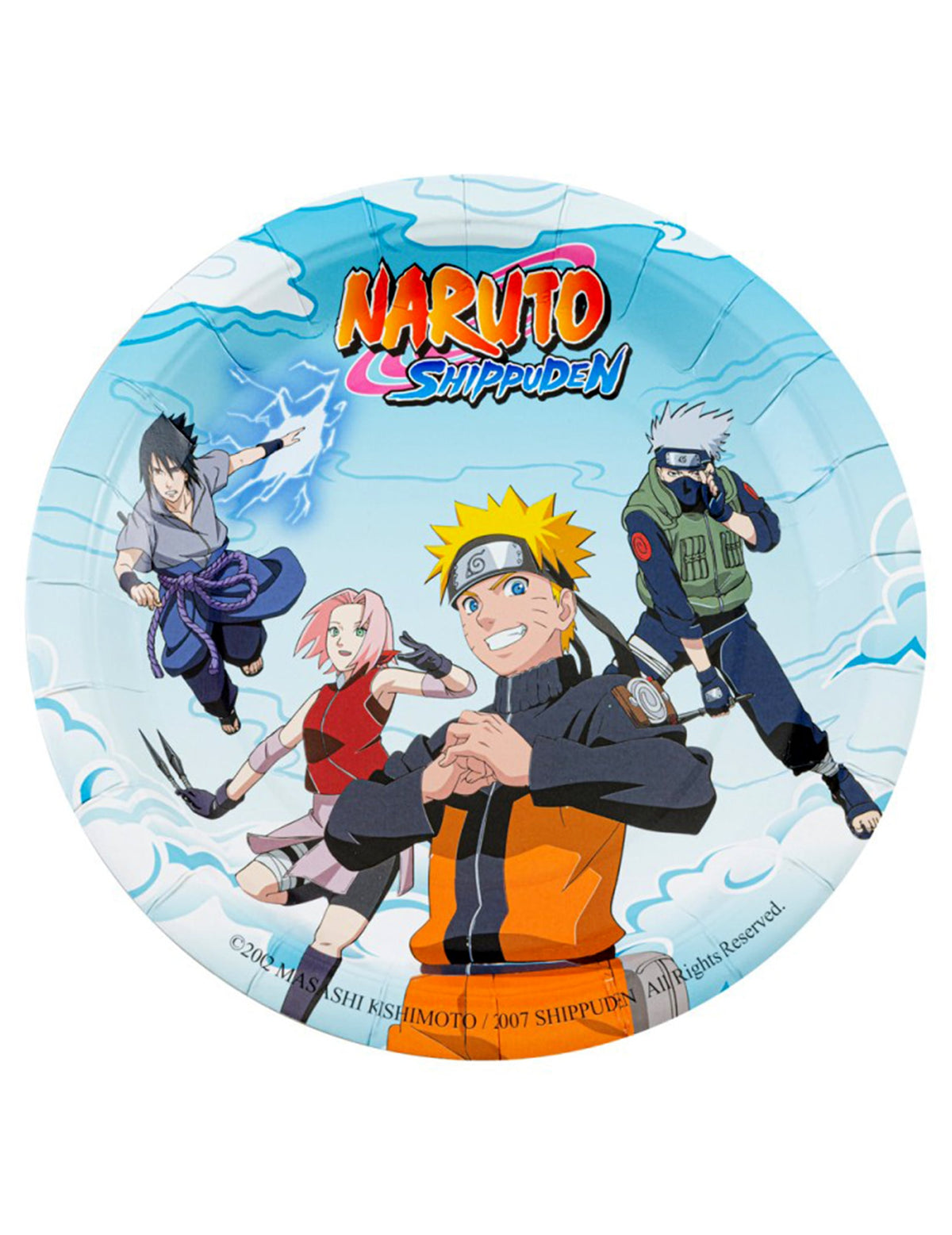8 db 23 cm-es karton Naruto Shippuden™ tányér