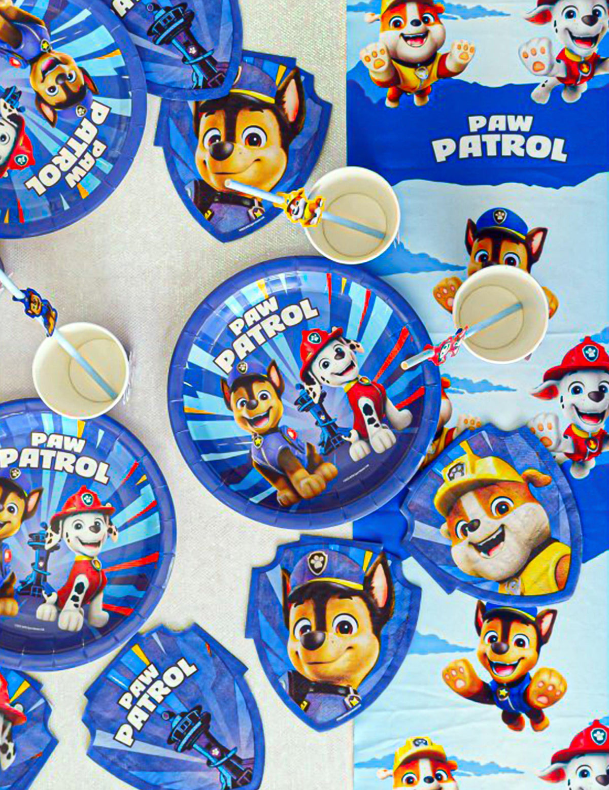 8 kék karton tányér Pat'patrouille™ 23 cm