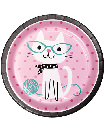 8 db macska alakú kartontányér 22 db cm születésnapi rózsa