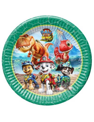 8 db Mancs Őrjárat™ Dino movie 23 cm papírtányér
