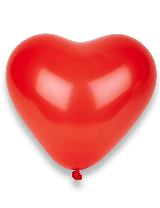 Ballons cœurs pour fête rouges