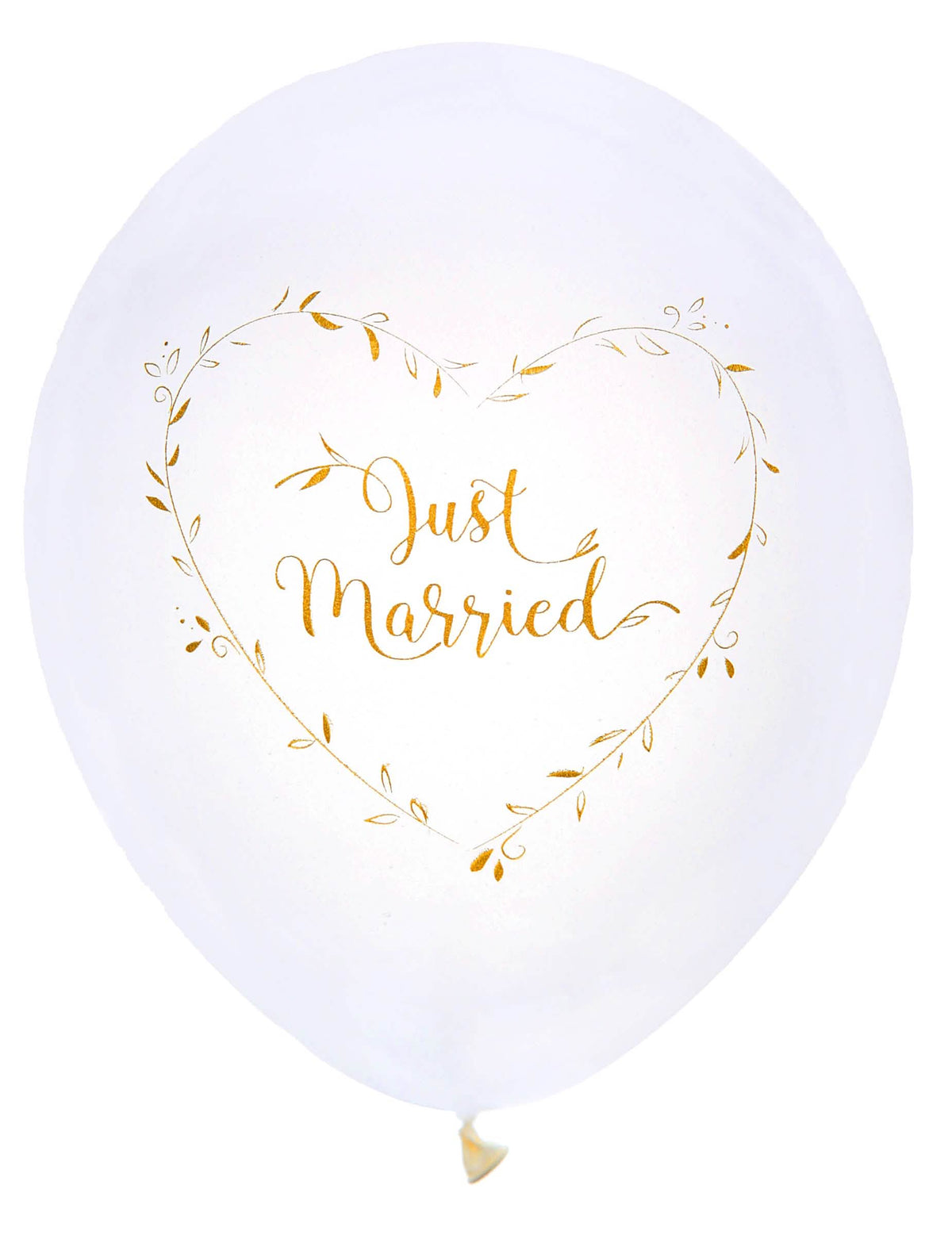 Just Married latex lufik esküvőre