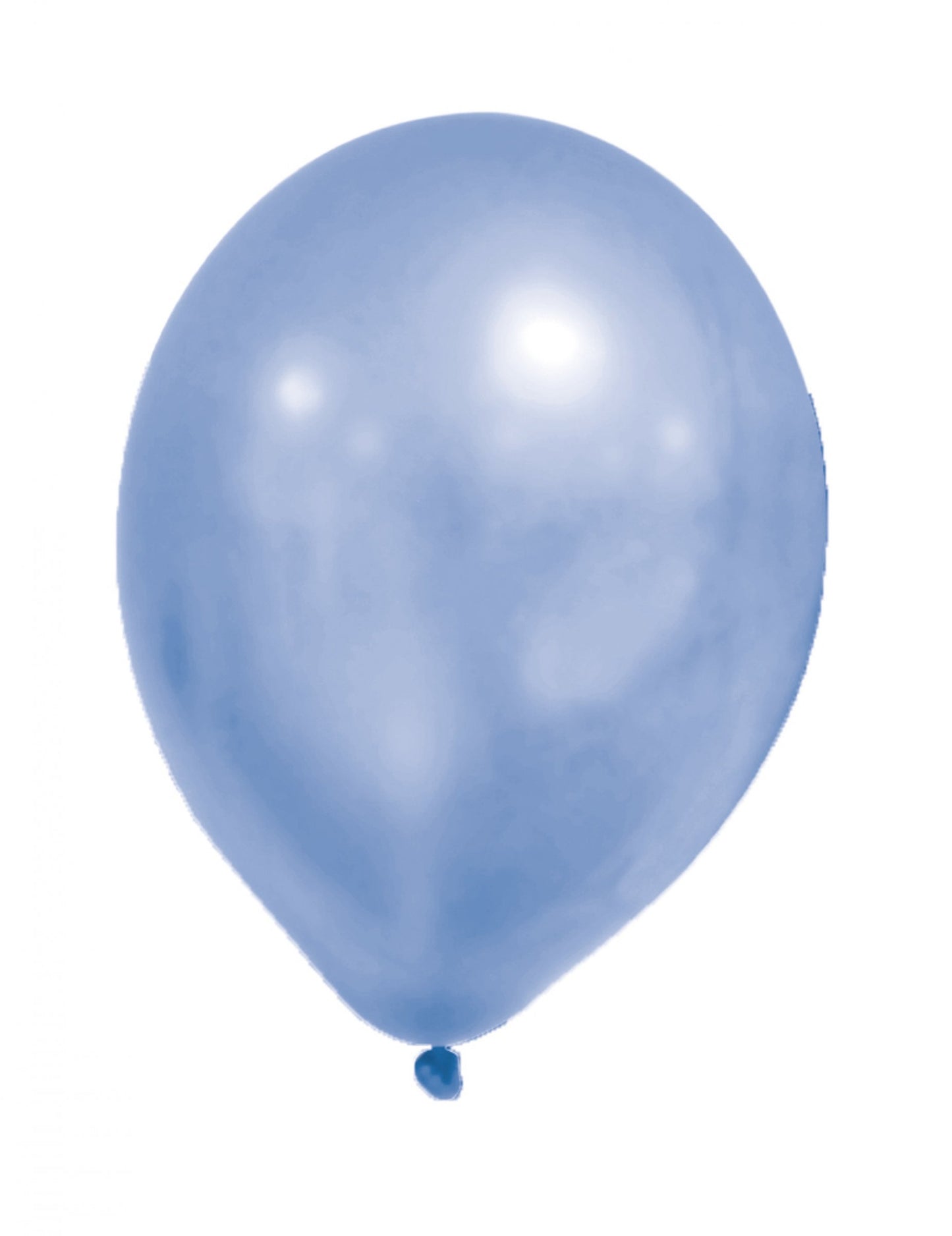 8 ballons en latex métallisé bleu gris pour anniversaire