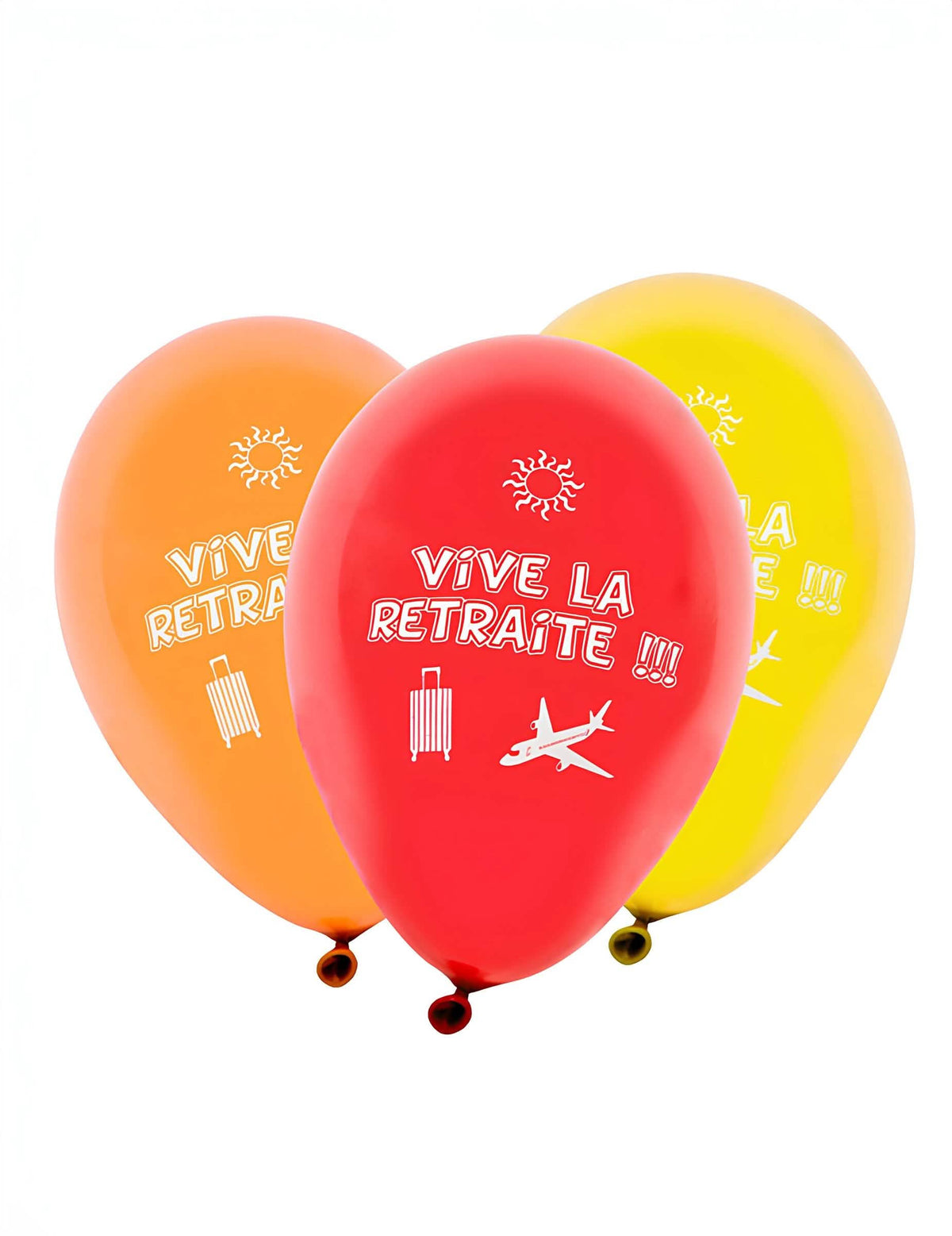8 multicolore latex lufi felnőttnek vive la retraite