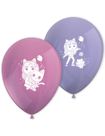 8 db Gabby és a varázslatos ház™ latex lufi