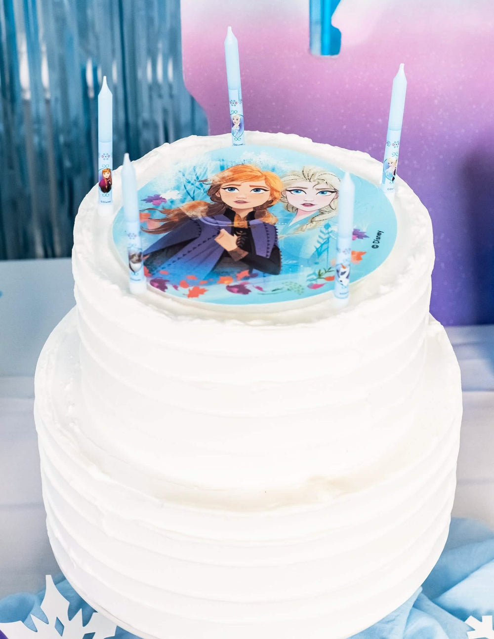 Torta-topper gyertyák születésnap Jégvarázs