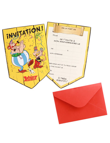8 Asterix meghívó kártya