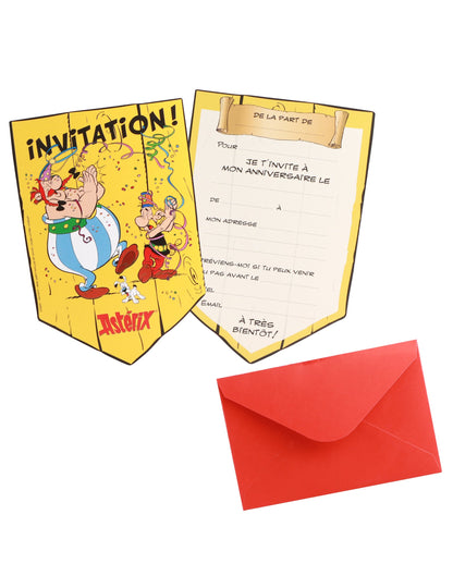 8 Asterix meghívó kártya