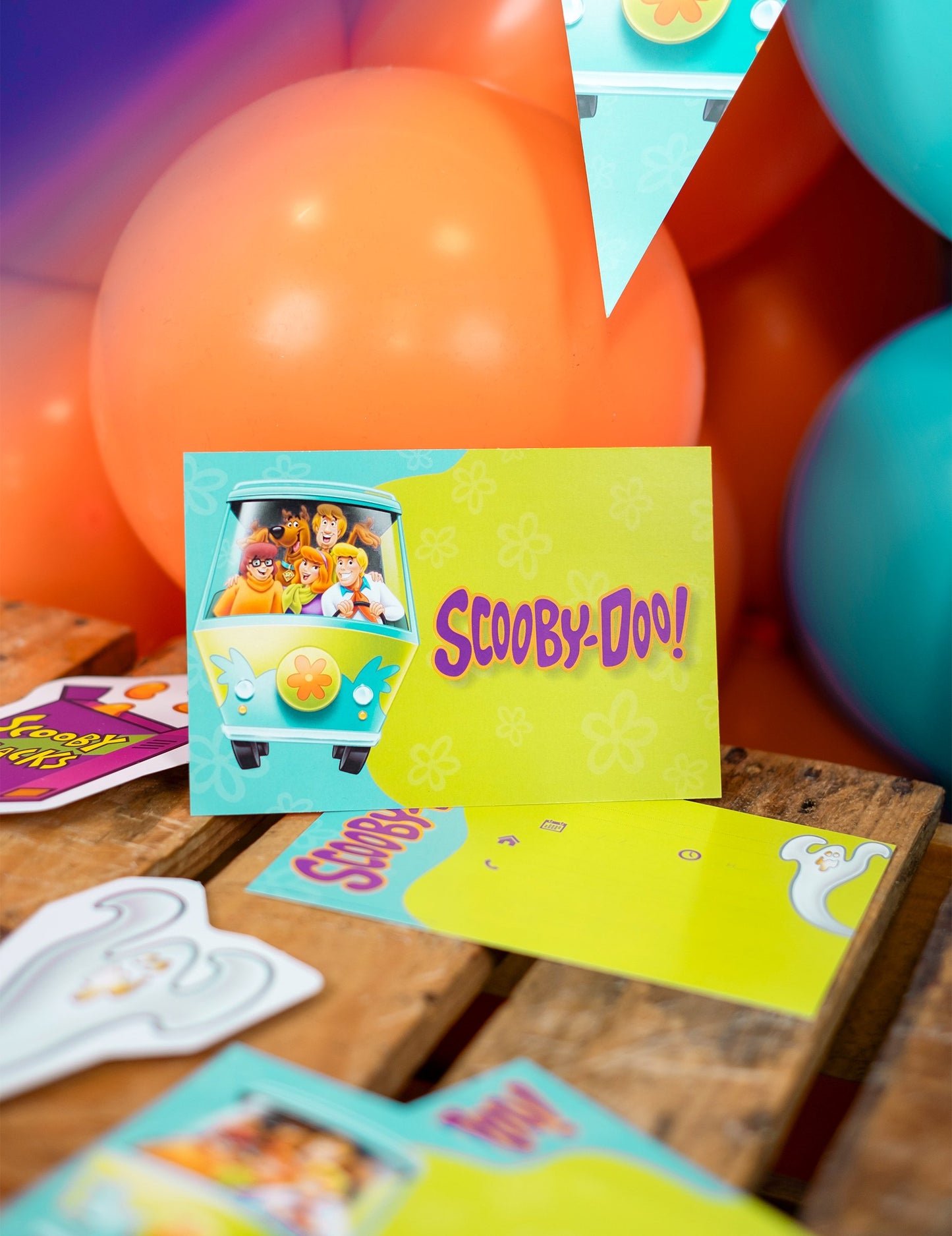8 db Scooby-Doo™ meghívókártya borítékokkal, 10x16 cm
