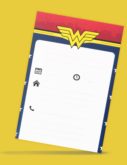 8 db Wonder Woman™ meghívókártya borítékokkal, 10x16 cm