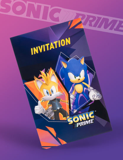 8 Sonic Prime Sonic Meghívó 10 x15 cm