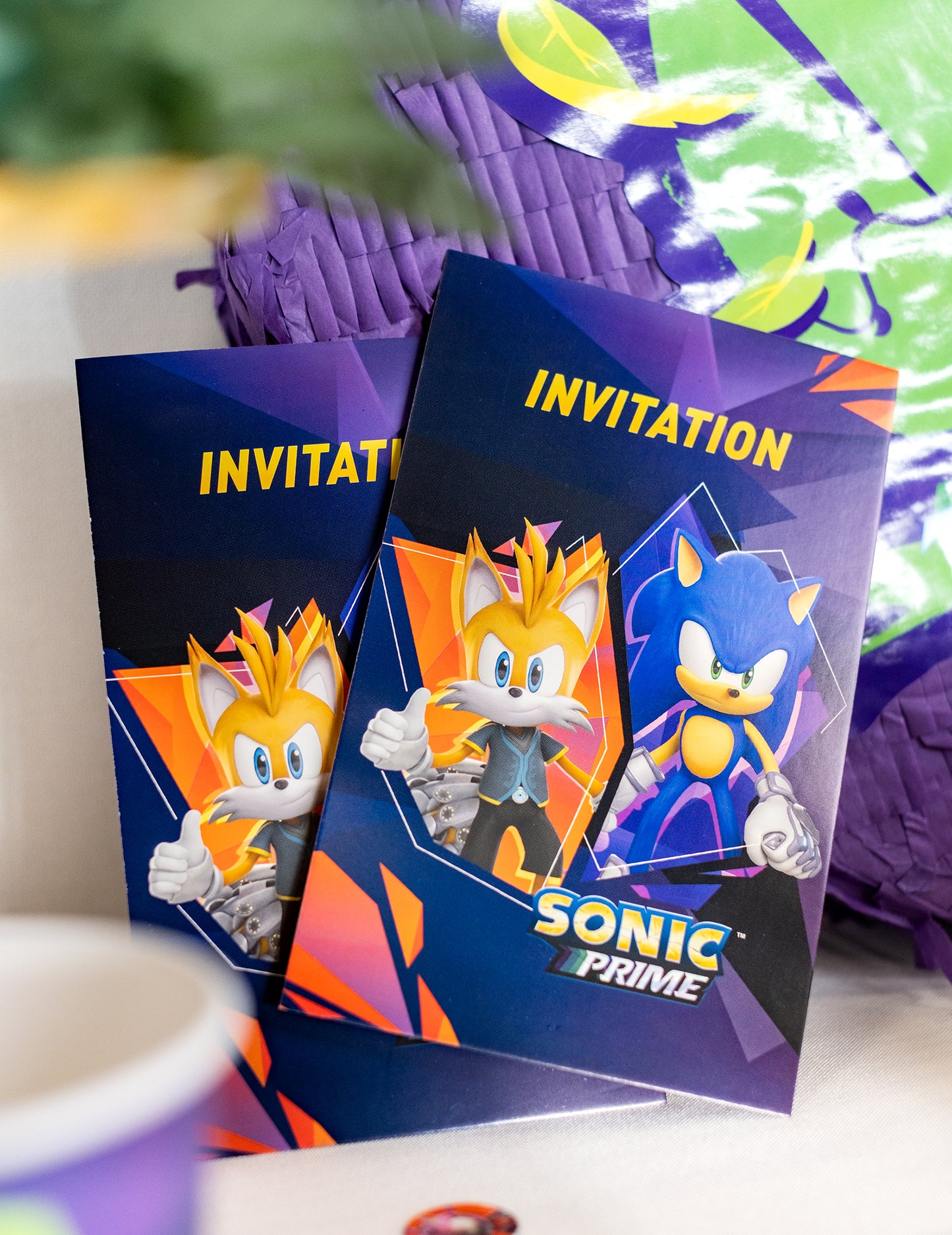 8 Sonic Prime Sonic Meghívó 10 x15 cm