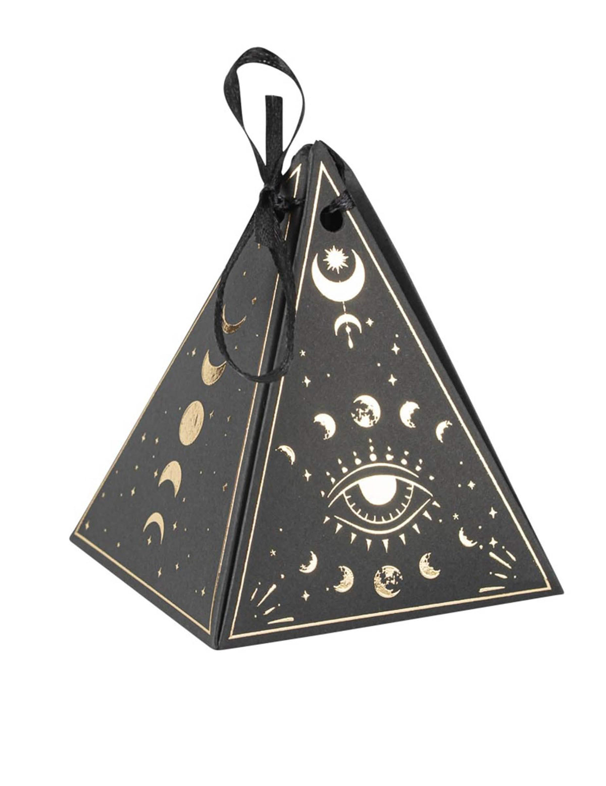 8 db Cosmic Spirit papír tároló, fekete és arany, 8,5 x 6,7 cm