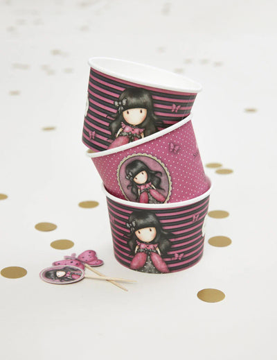 Contenants Ladybird Santoro pour enfant rose et noir à rayures