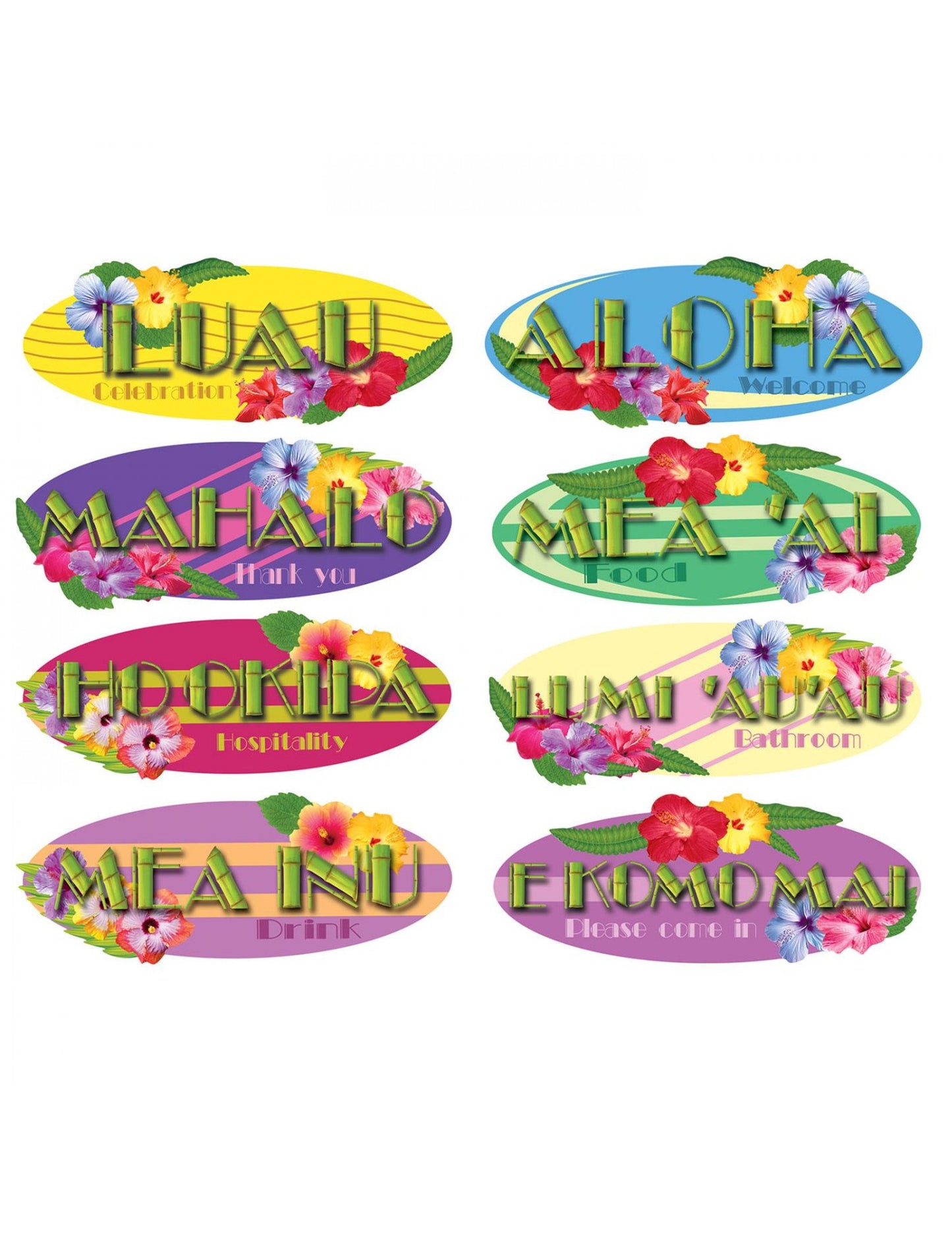 8 Hawaii falidísz 40 cm 