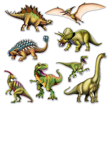8 karton dinoszaurusz vágások
