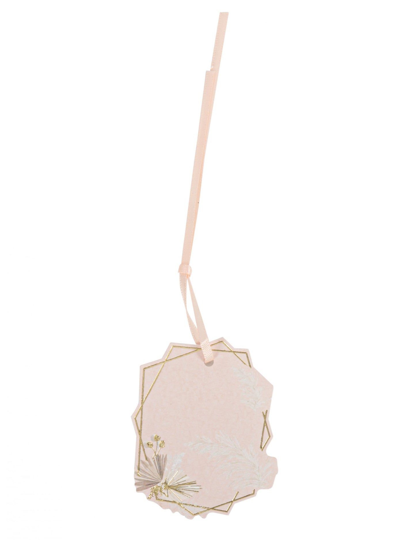 8 bohém pirosító és arany címkék 6 cm tollakkal és szalaggal