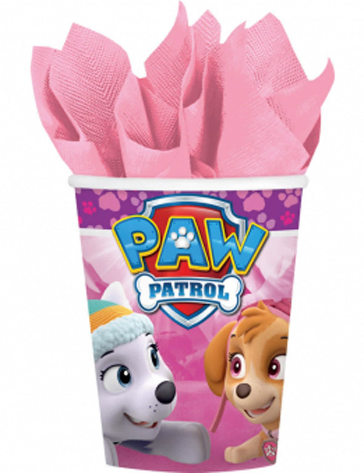 Pat'Patrouille rózsaszín kartonpoharak gyermekeknek