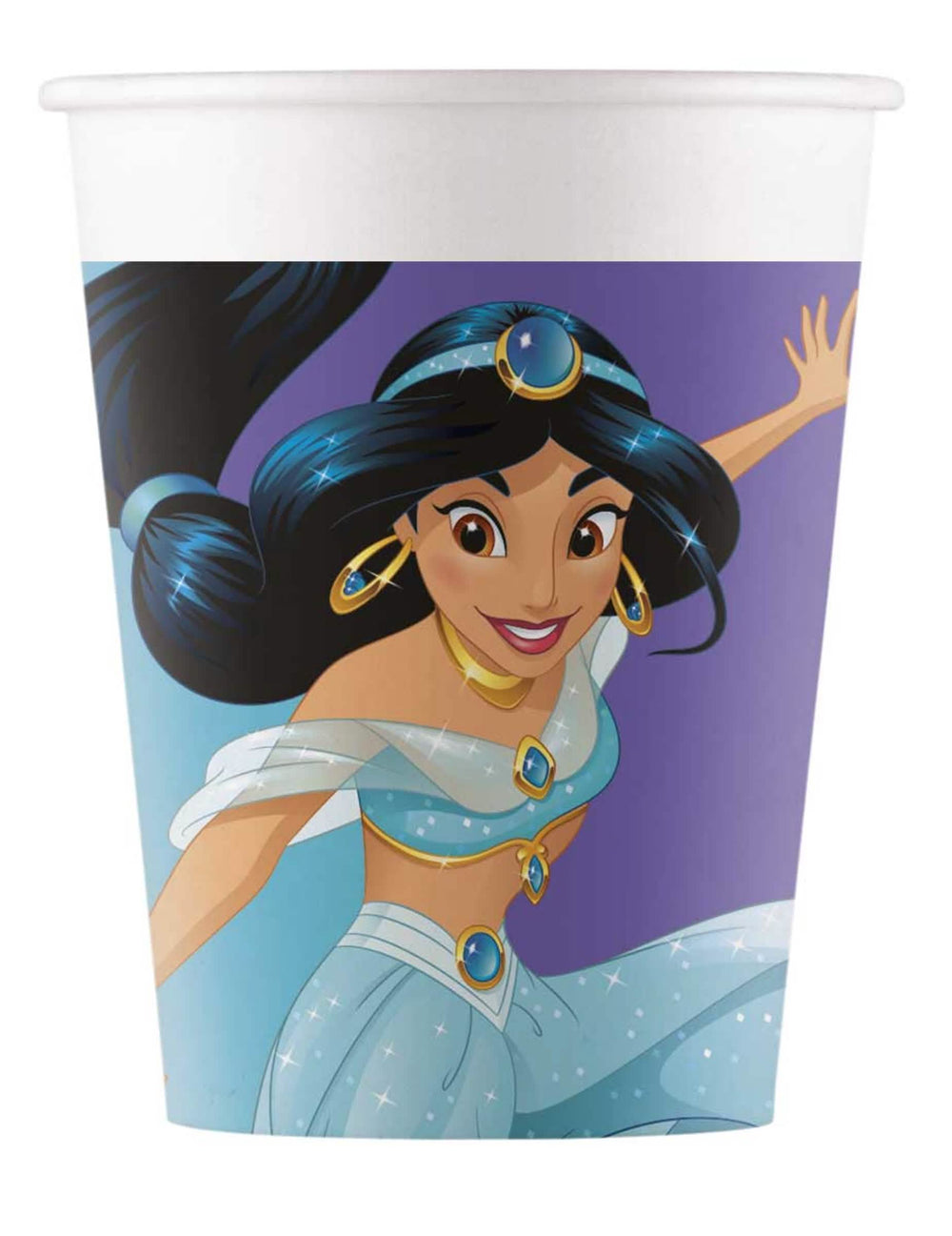 Disney hercegnők Jour de Rêve papírpoharak gyermek lila és kék Jasmine-nel