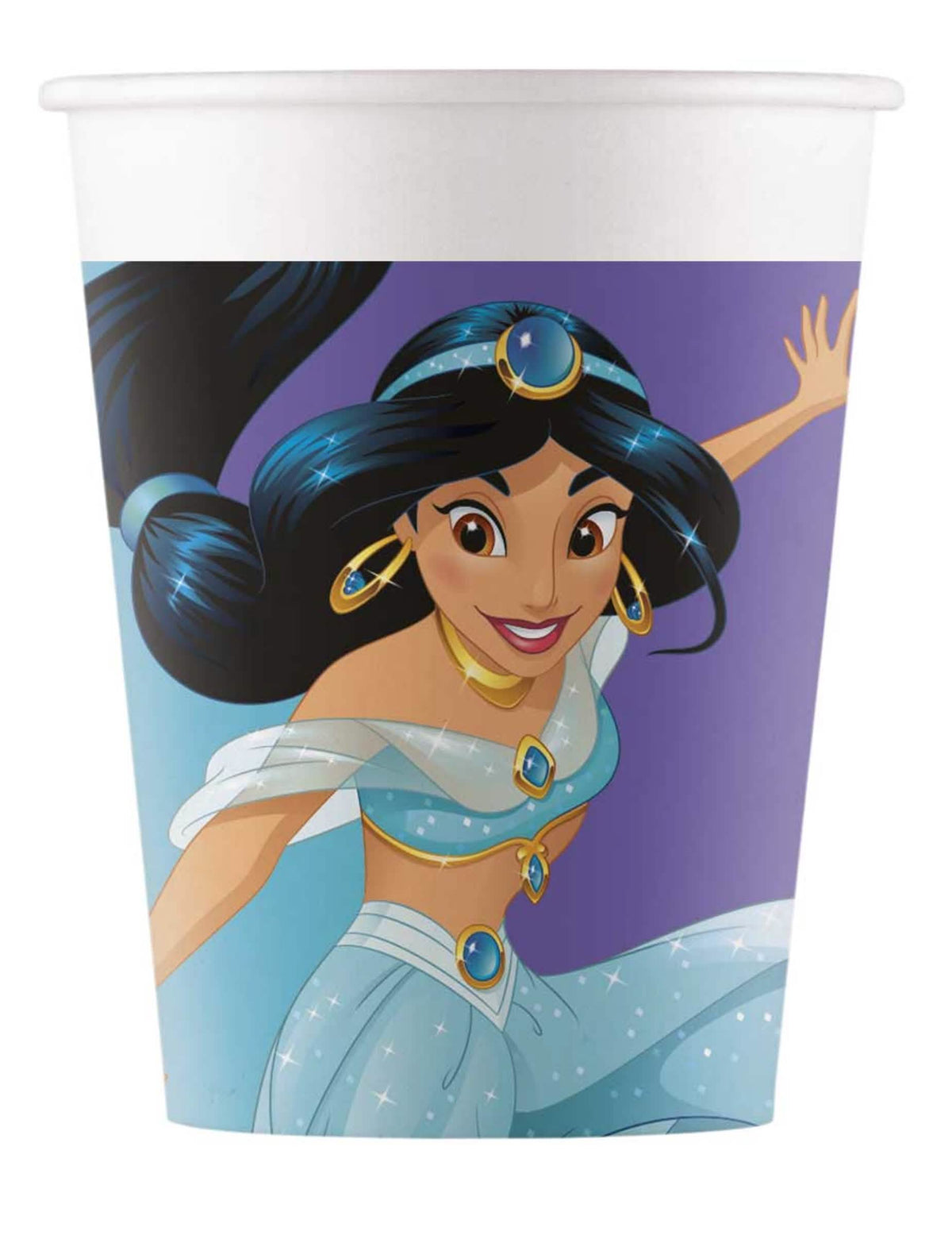 Disney hercegnők Jour de Rêve papírpoharak gyermek lila és kék Jasmine-nel