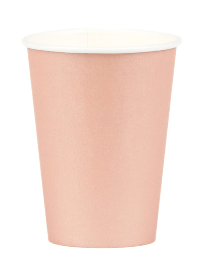 Gobelets en carton rose gold