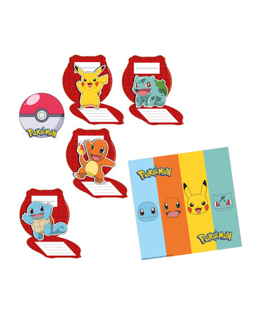 8 Pokémon™ születésnapi meghívó és boríték