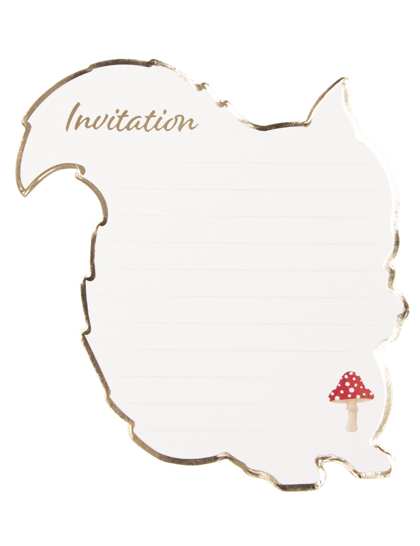 8 erdei mókus meghívó 14 x 13 cm